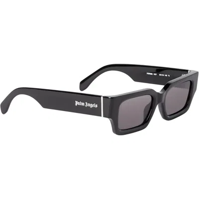 Palm Angels Hyde Dark Grey Rectangular Unisex Sunglasses Peri086 1007 50 In Black
