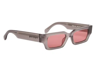 Pre-owned Palm Angels Hyde Sunglasses In Trasparent Gray Peach Orange (peri086f24pla0010921)