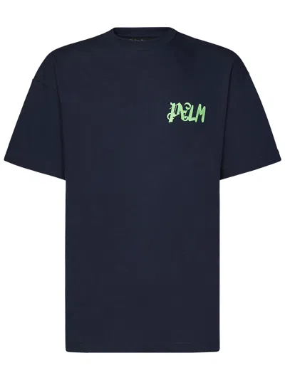 Palm Angels I Am Lost T-shirt In Blue