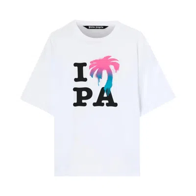 Pre-owned Palm Angels I Love Pa Classic T-shirt 'white'