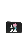 Palm Angels I Love Pa Coin Purse In Black