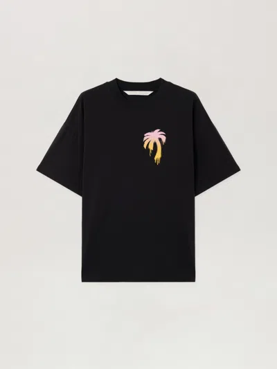 Palm Angels I Love Pa Loose T-shirt In Brown