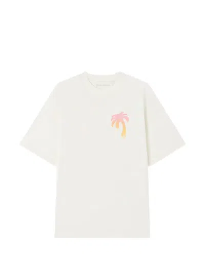 Palm Angels I Love Pa Printed T-shirt In White