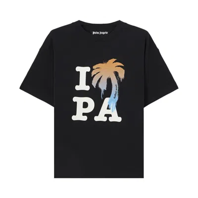 Pre-owned Palm Angels I Love Pa Regular Tee 'black/white' | Men's Size Xl