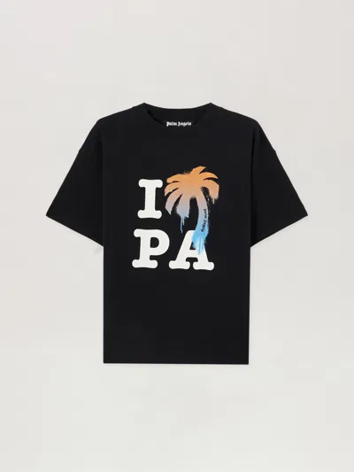 Palm Angels I Love Pa T-shirt In Black