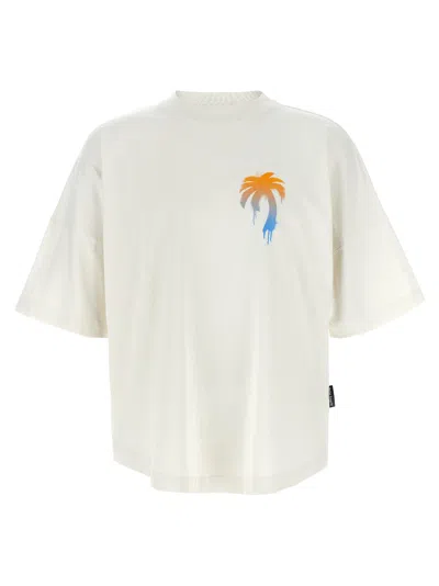 Palm Angels White Crew Neck T-shirt