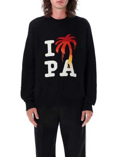 Palm Angels "i Love Paint"sweater For Men By  In Black