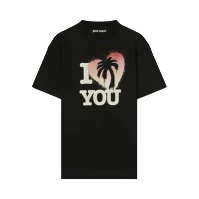Pre-owned Palm Angels I Palm You Tee 'black/beige/red'