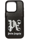Palm Angels Monogram Iphone 15 Pro Max Case In Black
