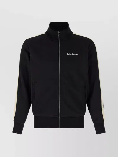 Palm Angels 'iconic Logo' High Collar Sweatshirt