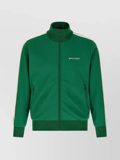 Palm Angels 'iconic Logo' High Collar Sweatshirt