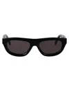 Palm Angels Black Dark Grey Acetate Sunglasses In Black Dark Grey