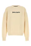 Palm Angels Logo Crew-neck Sweater With Ribbed Knit