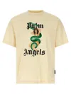 Palm Angels Ivy Pin Up Crewneck T-shirt In Beige