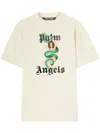 Palm Angels Sand Oversize Cotton T-shirt In Brown