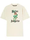 Palm Angels Sand Oversize Cotton T-shirt In Brown