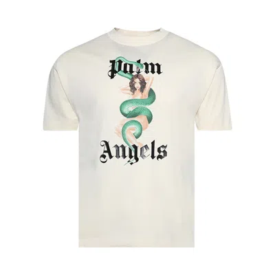 Pre-owned Palm Angels Ivy Pin Up Tee 'ivory' | White | Men's Size Xl