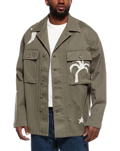 Palm Angels Jacket In Green