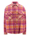 Palm Angels Multi Virgin Wool Blend Jacket In Multicolor