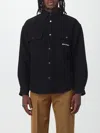 Palm Angels Virgin Wool Shirt In Black