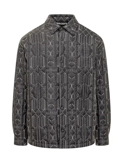 Palm Angels Jacket Shirt In Black