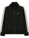 Palm Angels Black High Neck Sweatshirt With Logo Lettering On The Front In Wool Blend Man