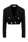 Palm Angels Double-breasted Wool Blazer In 1076