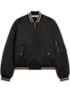 Palm Angels Curved Logo Bomber In Black