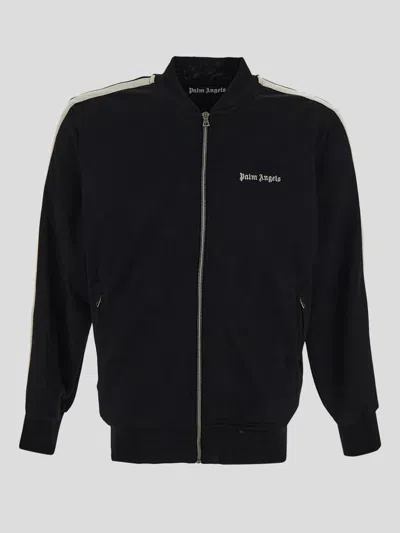 Palm Angels Jackets In Blackoffwhite