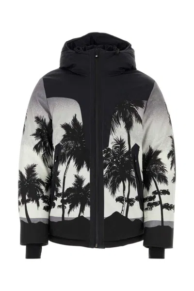 Palm Angels Pa Palms Padded Ski Jacket In Multicolor