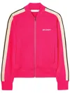 Palm Angels Logo Embroidered Track Jacket In Pink