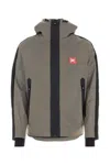 Palm Angels Silver Polyester Ski Jacket In Silver