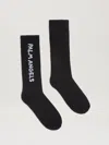 Palm Angels Jacquared Block Logo Socks