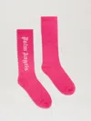 Palm Angels Jacquared Logo High Socks