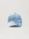 Palm Angels Jacquared Palms Baseball Cap In 4040 Light Blue - Light Blue
