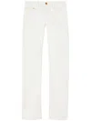 Palm Angels Basic Monogram Jeans In White