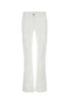 Palm Angels Women White Denim Jeans