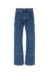 Palm Angels Monogram-embroidered Wide-leg Jeans
