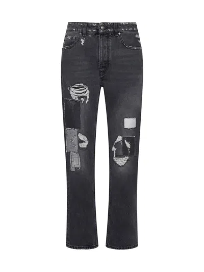 Palm Angels Jeans In Black Off