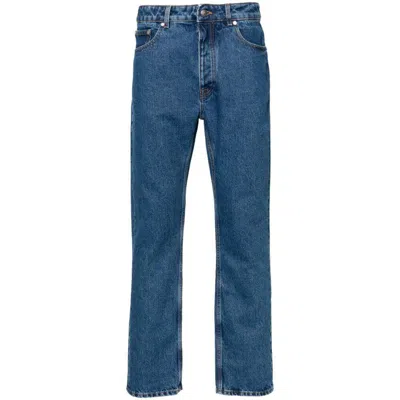 Palm Angels Lw Monogram Jeans In Blue