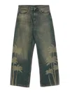 Palm Angels Laser-palms Jeans In Light Pink