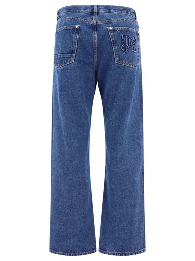 Palm Angels Jeans In Lightbluebla