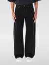 Palm Angels Men's Monogram Loose Denim Pant In Black