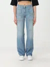 Palm Angels Knee-panel Faded Jeans In Denim