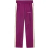 Palm Angels Contrast Band Joggers With Track In In Purple