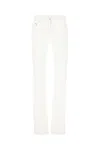Palm Angels Women White Denim Jeans In White