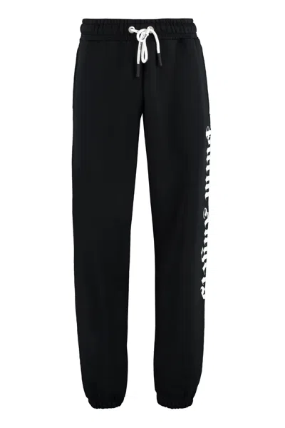 Palm Angels Jersey Sweatpants In Black