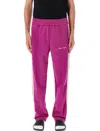 Palm Angels Contrast Band Joggers With Track In In Purple