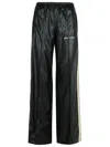 Palm Angels Jogger Black Polyester Blend Pants In Black