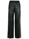 Palm Angels Jogger Black Polyester Blend Pants In Black